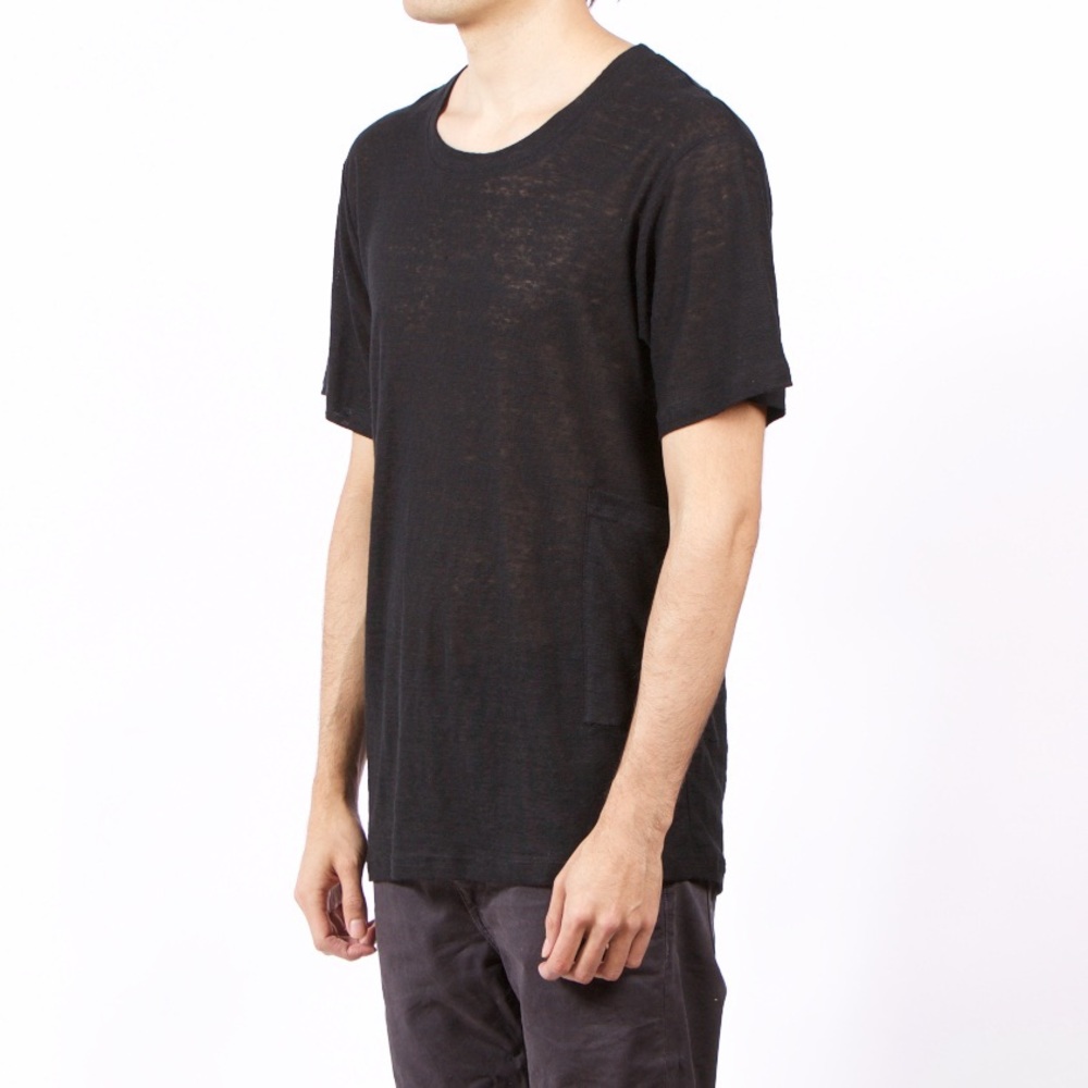 unisex oversized linen tee